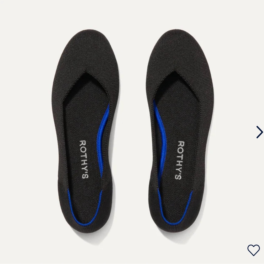 Rothy’s The Flat in Black, Women’s size 8